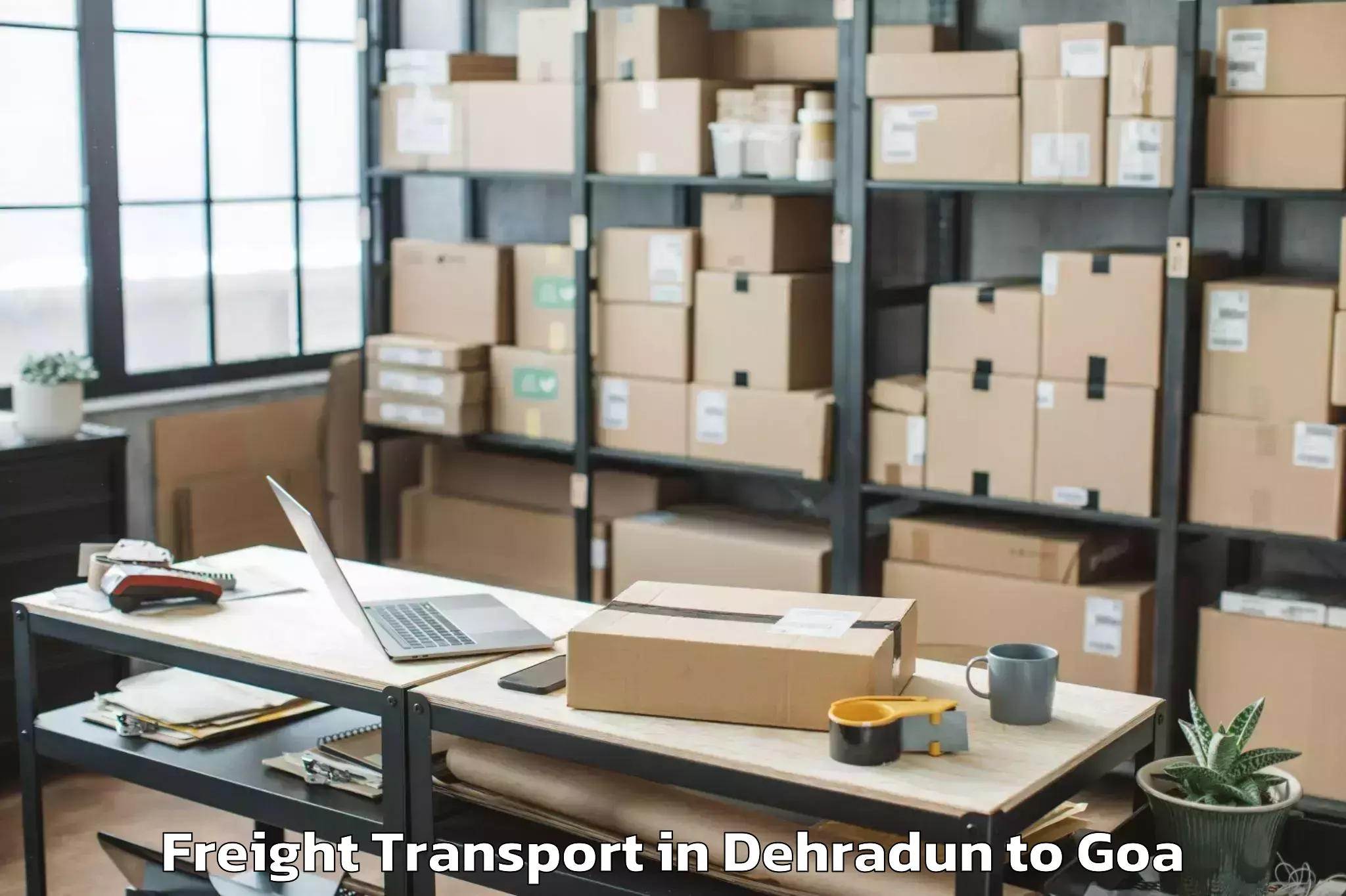 Quality Dehradun to Dicholi Freight Transport